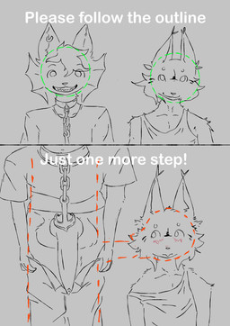 anthro balls big_balls big_penis blush clothing duo eclipsical genitals knot male male/male penis staring_at_penis text undressing kori_(saliron) felid feline hybrid lynx mammal absurd_res comic english_text hi_res meme