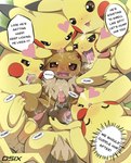 animal_genitalia ball_lick balls blush blush_lines bodily_fluids cum cum_on_balls cum_on_penis cumshot dialogue dripping ejaculation feral genital_fluids genitals goo-connected_lips group heart_eyes heart_symbol knot knot_in_sheath licking male male/male oral penis pokemon_speak saliva saliva_drip saliva_on_balls saliva_on_face saliva_on_tongue saliva_string sex sheath spitting spitting_on_face text tongue tongue_out dsub9 nintendo pokemon eevee generation_1_pokemon pikachu pokemon_(species) absurd_res english_text hi_res