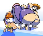 anthro big_butt bikini breasts butt butt_in_face butt_squish clothing duo female huge_butt mature_female plantigrade poolside squish swimming_pool swimwear trollface two-piece_swimsuit water mythabyss sega sonic_the_hedgehog_(series) cream_the_rabbit vanilla_the_rabbit lagomorph leporid mammal rabbit 2022 hi_res meme daughter_(lore) mother_(lore) mother_and_child_(lore) mother_and_daughter_(lore) parent_(lore) parent_and_child_(lore) parent_and_daughter_(lore)