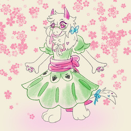 2_horns 3_toes anthro barefoot clothed clothed_anthro clothing dress eyewear feet floppy_ears fully_clothed fully_clothed_anthro fur glasses green_clothing green_dress green_eyewear green_glasses horn lop_ears paws pink_eyes pink_horn tail toes white_body white_fur netherprince deltarune undertale_(series) ralsei bovid caprine goat mammal 1:1 2026 full-length_portrait portrait trans_(lore) trans_woman_(lore)
