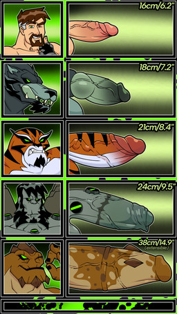 angry animal_genitalia anthro balls big_penis brown_hair canine_genitalia chart comparing comparing_penis equine_genitalia erection foreskin fur genitals green_eyes group hair humanoid_genitalia humanoid_penis knot licking licking_lips male muscular muscular_male not_furry one_eye_closed orange_body penis penis_chart penis_size_comparison penis_size_difference seductive simple_background smile stripes teeth tongue tongue_out vein veiny_penis wink joalmidon ben_10 cartoon_network penis_lineup ben_10000 ben_tennyson blitzwolfer frankenstrike humungousaur rath_(ben_10) alien alien_humanoid appoplexian canid canine canis felid human humanoid loboan mammal pantherine patchwork_creature scalie tiger transylian vaxasaurian wolf 9:16 absurd_res hi_res portrait