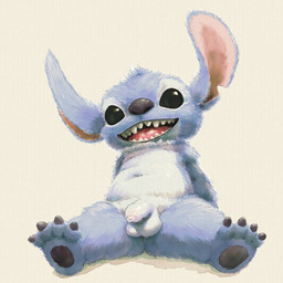 anthro balls belly black_eyes blue_body blue_fur claws flaccid foreskin fur genitals humanoid_genitalia humanoid_penis male navel pawpads penis sitting slightly_chubby solo toe_claws unretracted_foreskin young young_anthro young_male apluss disney lilo_and_stitch stitch_(lilo_and_stitch) alien experiment_(lilo_and_stitch) 1:1 hi_res