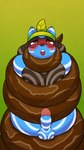 anthro asphyxiation coiled_up coiling_around_body coiling_around_neck erotic_asphyxiation imminent_death imminent_vore male overweight overweight_male snuff solo young young_male rlyshypanda nintendo pokemon generation_4_pokemon pokemon_(species) riolu 9:16 hi_res