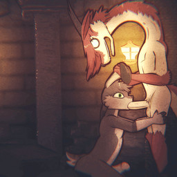 anthro anthro_on_anthro anthro_penetrated anthro_penetrating anthro_penetrating_anthro biped black_body black_fur creepy dungeon duo ear_grab empty_eyes erection face_fucking fur genitals green_eyes grey_body grey_fur hair horn humanoid_genitalia humanoid_penis inside irrumatio lamp lantern larger_male long_neck male male/male male_anthro male_penetrated male_penetrating male_penetrating_male multicolored_body multicolored_fur open_mouth oral oral_penetration penetration penile penis penis_in_mouth red_body red_fur red_hair sex size_difference smaller_male smaller_penetrated two_tone_body two_tone_fur white_body white_eyes white_fur skashi95 lepus_curpaeums canid canid_demon demon grinion lagomorph leporid mammal rabbit 1:1 2025 2d_animation animated digital_media_(artwork)