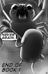 adventure_time ambiguous_gender anthro arachnid arthropod canid canine canis cartoon_network comic cubby_chambers domestic_dog duo ending english_text feral greyscale hi_res jake_the_dog mammal monochrome monster sharp_teeth teeth text