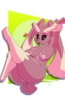 anus black_sclera breasts female fur genitals nipples nude pink_eyes simple_background smile solo tani_d nintendo pokemon generation_4_pokemon lopunny mammal pokemon_(species) digital_media_(artwork) hi_res