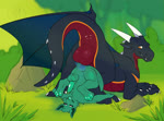anal animal_genitalia animal_penis anthro anthro_on_feral anthro_penetrated balls bestiality black_eyes blue_body bodily_fluids cum cum_absorption cum_inflation cum_inside duo feet feral feral_penetrating forest genital_fluids genitals green_body hand_on_foot horn inflation internal internal_anal knot knot_fucking knotting male male/male nature nature_background on_ground outside penetration penile penile_penetration penis plant size_difference slime tail tongue tongue_out translucent translucent_body tree wings shtoltz_(artist) mythology bunsen fink_(farfetchedfink) dragon goo_creature hybrid mythological_creature mythological_scalie scalie animated hi_res no_sound webm