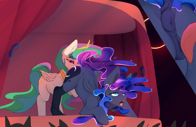 ahegao animal_genitalia animal_vulva ass_up audience being_watched blue_eyes bodily_fluids close-up cosmic_hair cunnilingus cutie_mark duo eclipse equine_genitalia equine_vulva ethereal_hair exhibitionism feathered_wings feathers female female/female feral feral_on_feral fur genitals group hair heart_eyes heart_symbol horn long_hair looking_at_another looking_pleasured magic multicolored_hair open_mouth oral pseudo_hair public purple_eyes raised_tail sex solar_eclipse stage tail vaginal vulva white_body wings chapaevv friendship_is_magic hasbro my_little_pony mythology patreon princess_celestia_(mlp) princess_luna_(mlp) equid equine horse mammal mythological_creature mythological_equine pony winged_unicorn 2020 absurd_res digital_media_(artwork) hi_res incest_(lore) sibling_(lore) sister_(lore) sisters_(lore)
