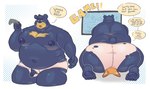 anthro belly belly_overhang bet big_belly big_butt big_dom_small_sub big_moobs big_nipples black_body black_fur butt clothed clothing dare dialogue distracted dominant duo facesitting fat_rolls fur gaming gaming_bet genitals holes_in_underwear huge_butt lost_bet male male/male moobs nipples obese obese_anthro obese_male overweight overweight_anthro overweight_male paws penis penis_through_underwear playing_video_game sitting_on_another size_difference skindentation small_penis solo_focus text thick_thighs torn_clothing torn_underwear underwear underwear_only matchaijuice bear black_bear mammal ursine english_text hi_res