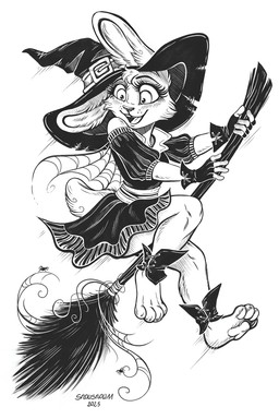 4_toes ambiguous_gender anthro barefoot broom broom_riding cleaning_tool clothing feet female feral flying group happy hat headgear headwear holding_broom holding_cleaning_tool holding_object holidays magic magic_user open_mouth pawpads paws plantigrade rabbit_ears soles spider_web toes trio witch witch_broom witch_costume witch_hat snowsnow11 halloween arachnid arthropod lagomorph leporid mammal rabbit spider hi_res