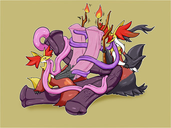animal_genitalia animal_penis big_penis border duo equine_genitalia equine_penis feral genitals huge_penis hyper hyper_genitalia hyper_penis hyper_tongue long_tongue male male/male multi_genitalia multi_penis multi_tongue penetration penis sitting_on_penis tongue urethral urethral_penetration white_border sevi_blaze nintendo pokemon pokemon_legends_z-a delphox generation_6_pokemon generation_9_pokemon mega_delphox mega_evolution pokemon_(species) 4:3 hi_res