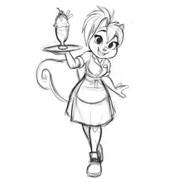 4_fingers anthro apron arms_bent black_eyebrows black_eyes breasts buckteeth button_(fastener) cherry clothed clothed_anthro clothed_female clothing container cup dress eyebrows eyelashes female female_anthro fingers food footwear fruit fur grey_nose hair holding_serving_tray no_pupils plant ponytail serving_tray shoes smile smiling_at_viewer solo sundae tail teeth text waiter walking white_apron white_body white_clothing white_dress white_footwear white_fur white_hair white_shoes white_tail luigil mammal rodent sciurid tree_squirrel 2020 absurd_res digital_drawing_(artwork) digital_media_(artwork) english_text full-length_portrait hi_res portrait sketch