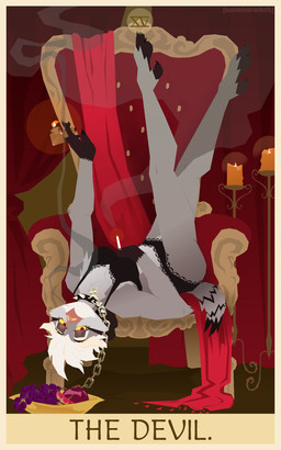 anthro band-aid band-aid_on_beak band-aid_on_face band-aid_on_nose bandage bandage_on_beak bandage_on_face bandage_on_nose beak border bound bra breasts candle card chain chained chair cigarette clothed clothed_anthro clothed_female clothing detailed_background eyebrow_piercing eyebrows eyeliner eyeshadow facial_piercing feathers feet female female_anthro food fruit fur furniture grape grey_body grey_fur hair lighter lingerie lying major_arcana makeup non-mammal_breasts on_back panties piercing plant red_eyes smoke smoking smoking_cigarette solo tail tail_feathers talons tarot tarot_card text the_devil_(tarot) throne toes underwear upside_down white_body white_fur white_hair yellow_border yellow_sclera suedeinbrackets joy_(shammy) avian bird owl 2024 5:8 artist_name colored digital_drawing_(artwork) digital_media_(artwork) english_text hi_res