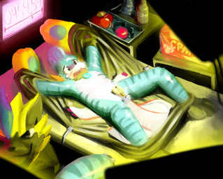 ageplay anal anal_penetration anthro anthrofied ball_gag bdsm blush bodily_fluids bondage bound chastity_cage chastity_device clean_diaper clothing costume crying diaper dildo gag glistening infantilism latex lock lube male open_diaper open_mouth pacifier padlock penetration pokemon_costume pokemorph roleplay sex_toy solo tears sexotheque nintendo pokemon sexotheque_(copyright) fan_character kippy_the_sharkip aquatic fish generation_3_pokemon generation_7_pokemon hybrid legendary_pokemon mammal mudkip pokemon_(species) shark zeraora 2018 digital_drawing_(artwork) digital_media_(artwork)