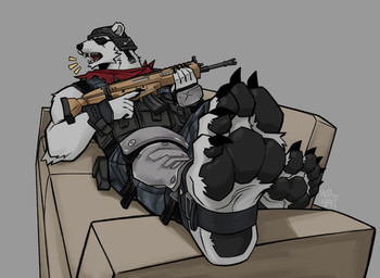 5_fingers 5_toes anthro black_claws claws clothed clothing feet fingers foot_focus fur furniture grey_background humanoid_feet lying lying_on_sofa male on_sofa open_mouth pawpads plantigrade simple_background sofa solo stirrup_legwear suit toes weapon white_body white_fur hell_oart epic_games fortnite polar_patroller bear mammal polar_bear ursine hi_res shaded signature