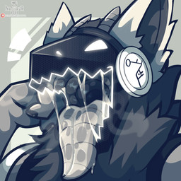 anthro black_body bodily_fluids dripping drooling fur grey_body grey_fur looking_at_viewer machine male mouth_shot open_mouth saliva saliva_drip saliva_on_tongue saliva_string screen screen_face simple_background solo tongue tongue_out nagifur carthage_(carthagetech) mammal protogen 1:1 absurd_res digital_media_(artwork) hi_res