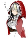 blush female hair hood looking_at_viewer red_eyes solo text white_hair kouchaaice fire_emblem fire_emblem_fates nintendo velouria animal_humanoid canid canid_humanoid canine canine_humanoid humanoid mammal mammal_humanoid 3:4 japanese_text translated