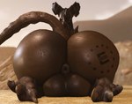 all_fours anthro anus backsack balls big_balls big_butt branded butt genitals horn huge_butt male nude outside puffy_anus sand solo tail thick_tail willie_piv fallout microsoft enclaw_(willie_piv) deathclaw scalie 3d_(artwork) digital_media_(artwork)