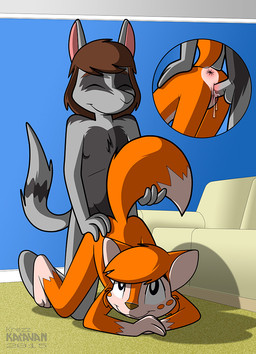 anthro anthro_on_anthro anthro_penetrated anthro_penetrating anthro_penetrating_anthro anus bodily_fluids butt cum cum_in_vagina cum_inside doggystyle duo female female_penetrated from_behind_position genital_fluids genitals loli male male/female male_penetrating male_penetrating_female penetration penis sex shota smile vaginal vaginal_penetration vulva young young_anthro young_female young_male young_on_young krezz_karavan school_days edna_(school_days) silver_wolf_(raptorc) canid canine canis fox mammal wolf 2015
