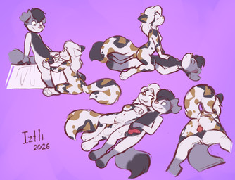 anthro anthro_on_anthro anthro_penetrated anthro_penetrating anthro_penetrating_anthro anus balls breasts chastity_cage chastity_device cowgirl_position cuddling duo erection female female_penetrated from_front_position genitals interspecies male male/female male_penetrating male_penetrating_female on_bottom on_top penetration penile penile_penetration penis penis_in_vagina sex vaginal vaginal_penetration vulva young iztli finnegan_nevermoore selene_blackcat bernese_mountain_dog calico_cat canid canine canis domestic_cat domestic_dog felid feline felis mammal molosser mountain_dog swiss_mountain_dog absurd_res hi_res