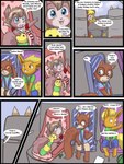 2013 3:4 anthro babystar biped comic detailed_background dialogue digital_media_(artwork) eeveelution english_text eyewear female flareon fur gemma_polson generation_1_pokemon glasses hair hi_res male mammal nicole_murdock nintendo panel_skew plushie pokemon pokemon_(species) rasile_murdock rodent sciurid sitting souffle_murdock text tree_squirrel zeezee_murdock