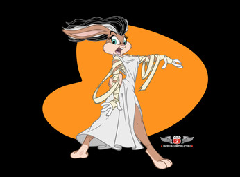 3_toes 4_fingers angry anthro bandage buckteeth clothing dress feet female fingers furrowed_eyebrows holidays open_mouth seam_(sewing) skunk_hair solo stitch_(sewing) surgical_suture teeth text toes bobguthrie phillipthe2 third-party_edit halloween looney_tunes warner_brothers bride_of_frankenstein lola_bunny lagomorph leporid mammal rabbit hi_res url