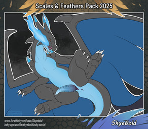 animal_genitalia anus black_body blue_body blue_fire blue_penis claws colored_fire erection feral finger_claws fire fire_from_mouth genital_slit genitals male membrane_(anatomy) membranous_wings penis presenting presenting_penis quadruped solo spread_legs spreading text toe_claws wings skyebold mythology nintendo pokemon dragon generation_6_pokemon mega_charizard mega_charizard_x mega_evolution mythological_creature mythological_scalie pokemon_(species) scalie english_text hi_res url