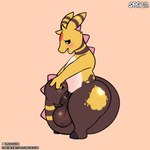 1:1 3_fingers absurd_res ampharos anthro autofellatio balls big_balls big_butt big_penis blush bottom_heavy butt deep_throat erection fingers forehead_gem fur gem generation_2_pokemon genitals girafarig hair hi_res hooves huge_balls huge_butt hybrid_pokemon living_tail looking_down male mammal markings masturbation mottled mottled_genitalia nintendo nude open_mouth oral oral_masturbation oral_penetration penetration penile penile_masturbation penis pokemon pokemon_(species) sex simple_background slightly_chubby solo spaca spines striped_markings striped_tail stripes tail tail_autofellatio tail_fellatio tail_head tail_markings tail_mouth text thick_thighs tongue tuft unusual_anatomy unusual_tail wide_hips yakob_(farran_height) yellow_body