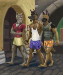 2023 5:6 5_fingers 5_toes anthro anthro_on_anthro athletic athletic_anthro athletic_male backwards_baseball_cap backwards_hat barefoot baseball_cap bisexual black_nose black_pawpads bottomwear breasts brown_body brown_fur bulge canid canine canis claws cleavage clothed clothing detailed_bulge domestic_dog facial_hair fangs feet felid female fingers fur genital_outline german_shepherd gesture goatee group hand_gesture hand_holding hand_on_hip hat headgear headwear herding_dog humanoid_feet humanoid_hands jacob_caesari lion male male/female male/male malinois_dog mammal marcus_leo_varro mmf multicolored_body multicolored_fur nipples outside pantherine pastoral_dog pawpads pecs penis_outline plantigrade pointing sampsonwoof sarah_maroc sheepdog shirt shorts signature skirt story story_in_description tan_body tan_fur tank_top teeth toe_claws toes tongue topwear trio two_tone_body two_tone_fur walking white_body white_fur