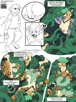 anal anal_penetration anthro blue_eyes clothes_rip clothing consentacles corruption ear_penetration egg egg_inflation genitals looking_pleasured male oral oviposition ovipositor penetration penis slime solo tentacle_ovipositor tentacle_pit tentacles text undressing urethral urethral_oviposition conditional_dnp lustylamb felix_(roadd) cheetah felid feline mammal 3:4 english_text hi_res