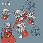 accessory angry anthro bow_ribbon claws clothed clothing coat expressions female fingers furgonomics hair looking_at_viewer looking_down narrowed_eyes open_mouth red_clothing ribbons simple_background solo tail tail_accessory topwear white_body white_hair c_rowles_(artist) final_fantasy final_fantasy_ix square_enix freya_crescent burmecian mammal rodent