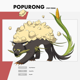 4_toes alternate_form ambiguous_feral ambiguous_gender black_eyes black_nose brown_claws claw_toes claws corn ear_tuft eyebrows facial_hair fangs feet feral food fur green_body green_eyebrows green_facial_hair green_fur green_mustache green_tail grey_body grey_fur grey_tail light long_tail looking_back multicolored_body multicolored_fur mustache no_pupils open_mouth plant popcorn quadruped rectangle simple_background solo standing tail teeth text text_box thick_eyebrows toes tuft white_background inkarat_mittongtare fakemon elemental_creature flora_fauna hybrid mammal popurong popurong_(pop_form) viverrid 1:1 2021 absurd_res colored digital_drawing_(artwork) digital_media_(artwork) english_description english_text full-length_portrait hi_res lighting portrait shaded