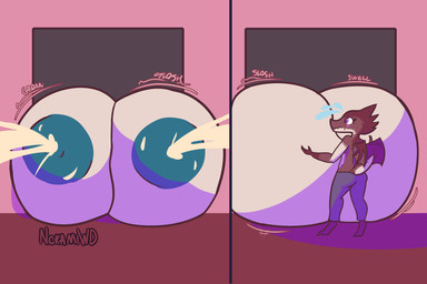 big_breasts bodily_fluids bottomwear breasts clothed clothing excessive_lactation female huge_breasts hyper hyper_breasts implied_breast_expansion lactating pants pants_only projectile_lactation shortstack topless wings nokamiwd mythology dragon mythological_creature mythological_scalie scalie 3:2 hi_res