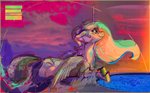 day detailed_background feathered_wings feathers female feral horn outside sky solo text wings alumx friendship_is_magic hasbro my_little_pony mythology princess_celestia_(mlp) equid equine mammal mythological_creature mythological_equine winged_unicorn 2020 absurd_res digital_media_(artwork) english_text hi_res huge_filesize