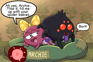 archie_(amphibia) bestiality bodily_fluids cum dog_bed female feral genital_fluids impregnation male male/female penetration penile penile_penetration penis_in_vagina pet_bed text tongue tongue_out vaginal vaginal_penetration unknown_artist amphibia_(series) disney polly_plantar amphibian arachnid arthropod spider tadpole invalid_tag english_text