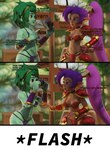 armor bikini bikini_armor camera clothing dialogue duo fantasy female inanimate_transformation petrification sign swimwear text transformation two-piece_swimsuit unconvincing_armor legoguy9875 shantae_(series) wayforward rottytops shantae human mammal undead zombie 2023 3d_(artwork) absurd_res comic digital_media_(artwork) english_text hi_res