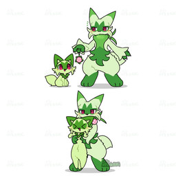 3_fingers 3_toes :3 >w< ambiguous_anthro ambiguous_feral ambiguous_gender anthro arm_tuft blush blush_lines bouncing carrying_another cheek_tuft claws dipstick_ears duo ear_markings eyes_closed facial_markings facial_tuft feet feral fingers front_view fur gloves_(marking) green_body green_ears green_fur green_tail happy head_markings hip_tuft leg_markings looking_at_another looking_at_object markings mask_(marking) multicolored_body multicolored_ears multicolored_fur open_mouth open_smile pawpads paws pink_pawpads pupils red_eyes shadow simple_background sitting size_difference smile socks_(marking) standing tail tail_motion tailwag text toes tuft two_tone_body two_tone_fur white_background white_claws yo-yo tontaro nintendo pokemon felid feline floragato generation_9_pokemon mammal pokemon_(species) sprigatito 1:1 2026 2d_animation animated artist_name digital_media_(artwork) frame_by_frame loop seamless_loop signature watermark