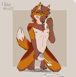anthro bodily_fluids chastity_cage chastity_cage_only chastity_device chastity_device_only clothing cum cum_while_chaste cumshot dirty_underwear ejaculation genital_fluids genitals male male/male masturbation musk musk_clouds nipples nude orange_body orgasm_face orgasm_from_sniffing penis simple_background small_penis small_penis_exposure sniffing sniffing_clothes solo underwear underwear_sniffing wearing_chastity_cage wearing_chastity_device felix_vincent canid canine mammal maned_wolf hi_res