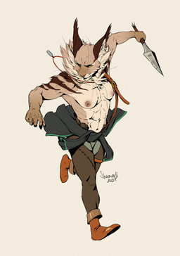 abs anthro areola bottomwear breasts broken_spear clothed clothing ear_tuft female footwear holding_melee_weapon holding_object holding_polearm holding_spear holding_weapon inner_ear_fluff jewelry melee_weapon muscular muscular_anthro muscular_female neck_tuft necklace nipples pants pendant polearm running simple_background solo spear stripes sweater_around_waist topless topless_anthro topless_female tuft weapon white_background yellow_eyes shamerli niki_(shamerli) felid feline lynx mammal 2021 digital_media_(artwork) hi_res signature