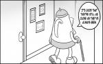 animate_inanimate clothing comic cuphead_(character) cuphead_(game) dialogue door elder_kettle english_text footwear gloves handwear kettle male monochrome mugman not_furry shoes solo speech_bubble text toxic-boner