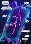 anthro bound dialogue duo encasement male male/male sex_toy speech_bubble text trapped vibrator wand_vibrator thevoidwalker luigi's_mansion mario_bros nintendo bowser king_boo boo_(mario) koopa scalie english_text hi_res