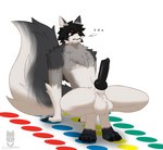 anthro erection eyewear fluffy fluffy_tail genitals glasses knot male penis solo tail sirdoomwolf twister void_doomwolf canid canine canis mammal wolf hi_res