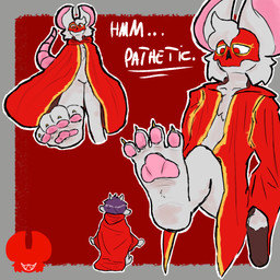 anthro bone bone_mask cultist dialogue duo feet female foot_fetish imminent_stomp male male/female mask micro paws skull skull_mask text wearing_mask worship_request ratfucker616 john_(ratfucker616) bovid caprine goat mammal murid murine rat rodent 1:1 english_text