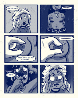 anthro blush breasts clothed clothing dialogue duo ear_piercing ear_ring embarrassed female male male/female moan nipple_fetish nipple_pinch nipple_play nipples piercing pinch ring_piercing simple_background speech_bubble text topless topless_female sexylinguini deltarune undertale undertale_(series) asriel_dreemurr dess_holiday bovid caprine deer goat mammal new_world_deer reindeer 4:5 comic english_text hi_res monochrome