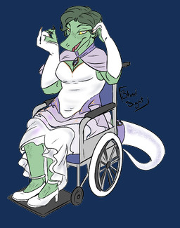 anthro armwear big_breasts biped breasts clothed clothed_anthro clothed_female clothing disability dress female footwear freckled_breasts freckled_face freckles furgonomics gem green_body green_scales grey_eyes half-closed_eyes high_heels long_tail looking_at_viewer narrowed_eyes non-mammal_breasts open_mouth open_smile paraplegic scales shoes simple_background sitting smile solo tail tail_clothing tail_warmer text transparent_background vehicle wheelchair white_armwear white_clothing white_dress yellow_sclera taiarts cavemanon_studios i_wani_hug_that_gator olivia_halford baryonyx dinosaur prehistoric_species reptile scalie spinosaurid theropod alpha_channel artist_name colored