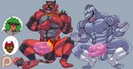 abs ambiguous_gender anthro balls black_balls daycare egg fur genitals group living_sex_toy male male/ambiguous muscular muscular_anthro muscular_male nipples pecs penis pokeball red_body red_fur tongue tongue_out heartlessfang nintendo pacman20 pokemon pokemon_trainer ditto_(pokemon) felid generation_1_pokemon generation_7_pokemon generation_8_pokemon human humanoid incineroar living_onahole machoke mammal pokemon_(species) primate rillaboom scalie absurd_res hi_res