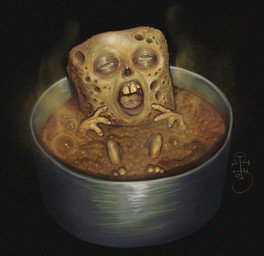 anthro boiling cooking_pot feces male solo sponge teeth tongue torture why omegablackart nickelodeon spongebob_squarepants spongebob_squarepants_(character) digital_media_(artwork)