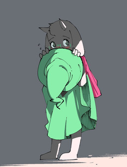 4_fingers ambiguous_gender barefoot blush clothed clothing eyewear feet fingers fur glasses hat headgear headwear holding_object horn looking_at_viewer robe shy simple_background solo standing white_body white_fur theterm deltarune undertale_(series) ralsei bovid caprine darkner goat mammal 2018 digital_media_(artwork)
