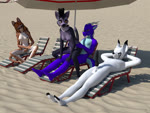 animal_genitalia animal_penis anthro anthro_on_anthro areola balls beach beach_chair beach_umbrella bouncing_breasts breasts canine_genitalia canine_penis casual_sex erection eyewear female fingering fingering_self genitals glasses group knot looking_at_genitalia looking_at_penis male male/female masturbation nipples nude on_bottom on_top parasol penetration penis public public_nudity public_sex reclining_chair reverse_cowgirl_position sand seaside sex tail vaginal vaginal_fingering vaginal_masturbation voyeur littlefisky mythology canid canine canis cheetah domestic_dog dragon felid feline mammal mythological_creature mythological_scalie scalie 2022 3d_(artwork) 4:3 animated digital_media_(artwork) hi_res no_sound short_playtime webm