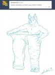 anthro biped clothed clothing fur humor male solo text juano stephen_(juano) canid canine fox mammal red_fox true_fox english_text hi_res line_art